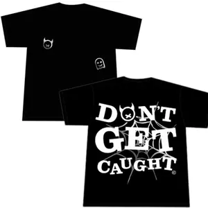 Don't Get Caught Graphic Tee, Creepy Skull and Ghost Design, Bold Streetwear Shirt, Spooky Fashion, motorcycle shirt, biker apparel, Unisex Trendy Apparel