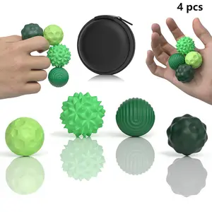 Fidget Ball Toy, Soft Squishy Silicone Sensory Stress Relief Toy for Adults, Teens with Autism, ADHD, Anxiety, Fun Textures Roller Travel Toys Gift Magnetic Silicone Balls