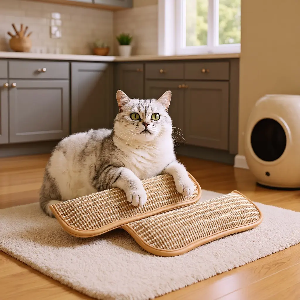 Catnip Plush Pillow Toy – Durable Chew-Resistant Teething Pillow & Scratch Pad with Natural Catnip for Engaging Playtime and Relaxation cat stuff gadgets