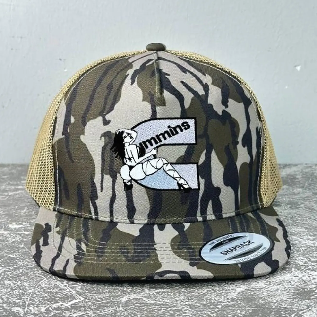 Cummins Embroidered Retro Hat Trucker Hat Many Colors Snapback Hat, Unisex Casual Street Style, Gift Idea For Her Him, Unisex Everyday Wear