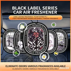 5-Piece Hanging Car Scented Cards, Eliminate Odors for Your Car, Home & Closet, Various Scents Available