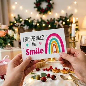  ADISEN 100 Pack Congratulations Card Elegant Greeting Cards With Different Design Cute Stationery Set for All Occasions Assorted Rainbow Bulk Set – For Engagement, Graduation, Wedding Included - 3.5" x 2"  Rainbow Card