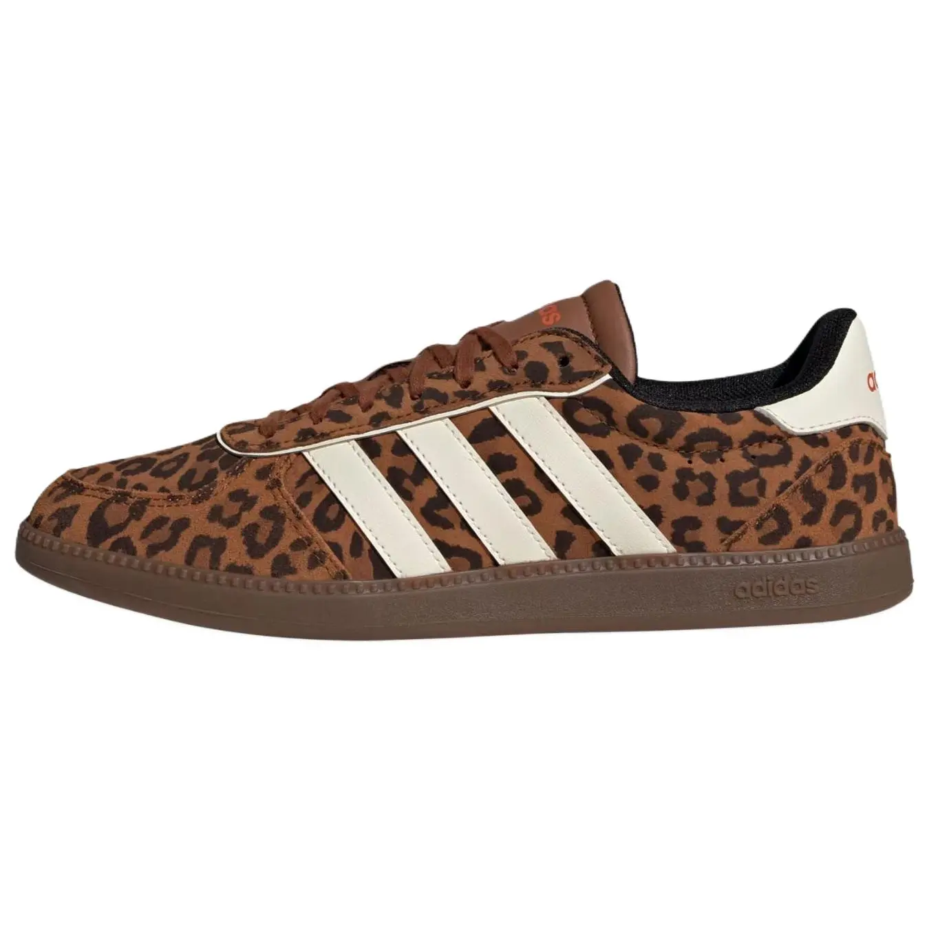 Adidas Breaknet Sleek Women's Leopard Print Sneakers, Retro Tennis Style for Sporty Chic Daily Wear, Comfy Footwear - Dusky Bronze, Athletic Casual Sneakers, Casual Trendy Sneakers