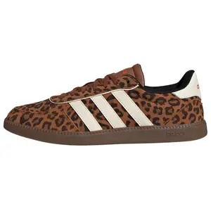 adidas Breaknet Sleek Women's Retro Tennis Style Sneakers - Animal Print, Comfy, Dusky Bronze, for Daily Chic Use, Available in 8.5-9 US, 9.5-10 US Sports Footwear