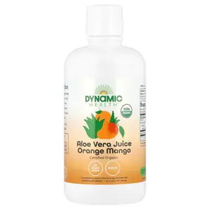 Dynamic Health Aloe Vera Juice, Orange Mango, 32 fl oz (946 ml)
