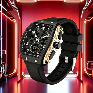 Men's barrel-shaped sport waterproof watch, luminous and waterproof with silicone strap, versatile for daily wear and an ideal gift. Shockproof Tablet Dual Camera Genuine Leather Silver Hardware Tote Bag outdoorfun