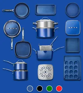 20pcs Kitchen In A Box – The Ultimate All-in-One Cooking, Frying, Steaming & Baking Solution from Granitestone pots pans