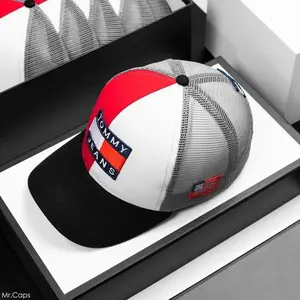 Tommy Jeans Premium Trucker Hat – Mesh Baseball Cap, Adjustable Snapback, Streetwear Essential, Unisex Style, Gorras Para Hombres