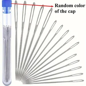 Large eye sewing needle, sewing supplies crafts, Sewing Tools, suitable for household use, hand sewing, and elderly quilting work. The large needle hole makes it easy to thread, suitable for fine embroidery and cross-stitch