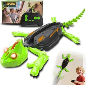 Wall Climbing RC Chameleon Toy for Kids, Rechargeable Remote Control Lizard Toy with LED Eyes, Dual Mode Floor & Wall Driving, Gift for Boys Girls Ages 3+ Stem Play Action Fun Learning