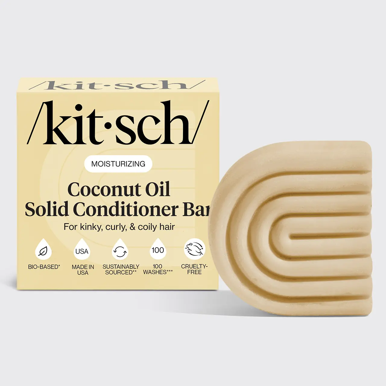 Coconut Oil Deep-Moisturizing Conditioner Bar for Dry Damaged Hair