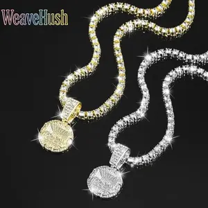 2026 Hip Hop Iced Out Last Supper Pendant Necklace for Men Women, Shiny Delicate Religious Charm with 4mm Tennis Chain, Fashion Bling Jewelry Available in Silver, Gold & Rose Gold, Ideal Streetwear Accessory & Trendy Gift for Him & Her