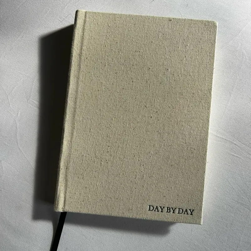 Day by Day 2025 Wellness Journal - Textured Cover with Classic Design
