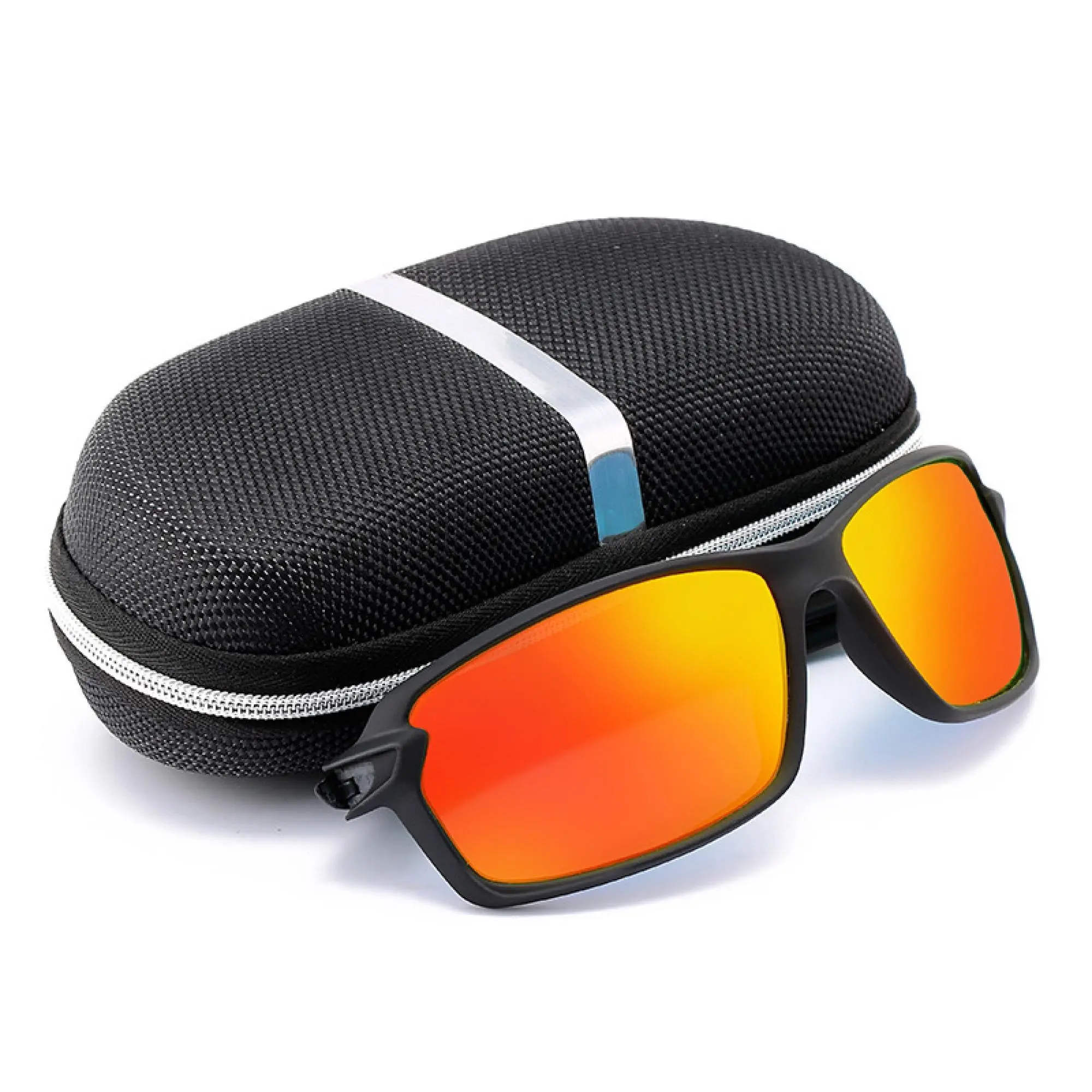 Outdoor Fishing Sunglasses, Anti-UV Fishing Sunglasses with Storage Box, Lightweight Sports Sunglasses for Fishing Cycling, Fishing Accessories, Polarized Sports Sunglasses, Outdoor Sports Eyewear