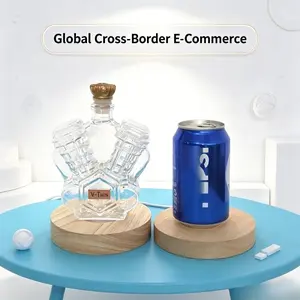 Handmade High Borosilicate Glass Bottle, V-Twin Engine Shape, Whiskey, Brandy, Xo, Tequila Dispenser, Artistic Unique Creative Bar Decor, 1pc 2026 New Model