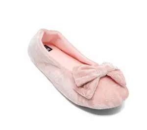 MUK LUKS Crushed Velvet Ballerina Slipper