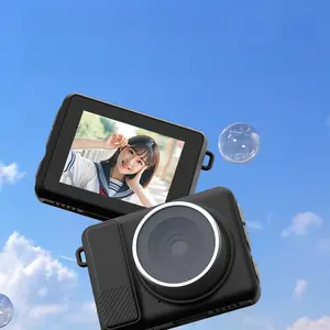 Retro CCD Digital Cam, 16X Optical Zoom, 150g Ultra-Light Compact Durable Camera, Beginner-Friendly Portable Travel Cam for Students with HD Video Recording