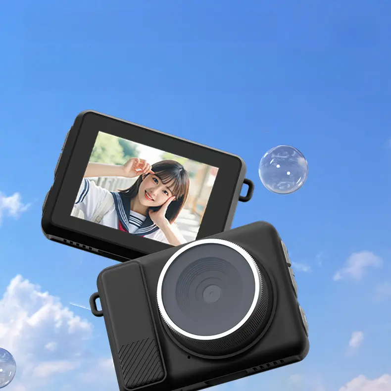 Retro CCD Digital Camera - 16X Optical Zoom, 150g Ultra-Light Portable, Compact Durable, Beginner-Friendly, Full HD Daily Recording, Memory Card Compatible, for Students & Travel Use
