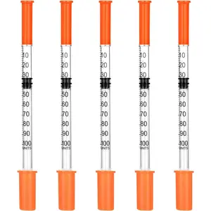 Liquid Dispensing Supplies 31Ga 1.0 cc/mL-U-100 1/4" 6mm Individually Wrapped Box of 100