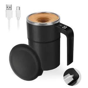 【2026】Portable Automatic Mixing Cup, USB Rechargeable Magnetic Mixing Coffee Milk Cup, Multifunctional Self Stirring Mug for Home Kitchen