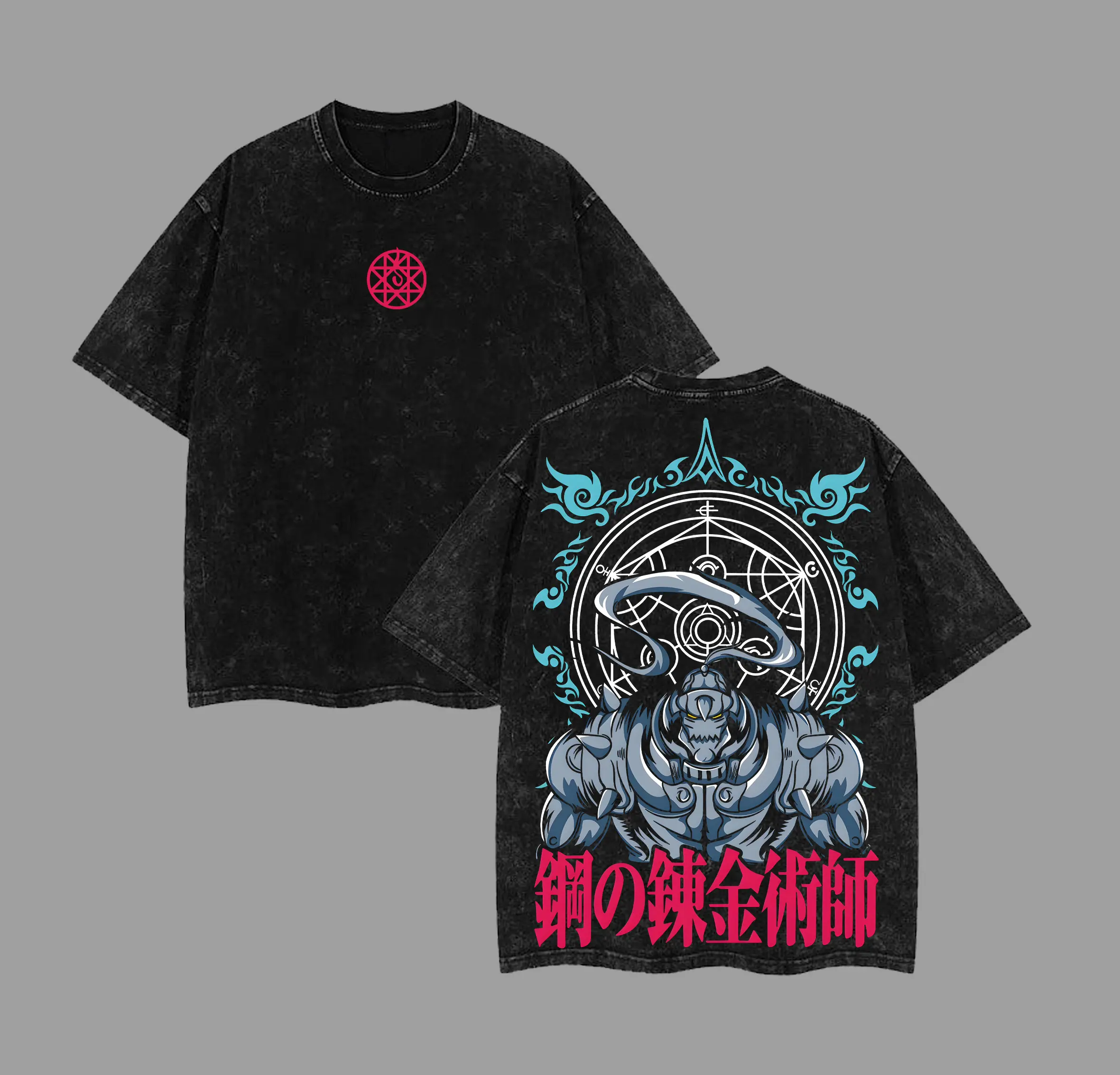 Alphonse Elric Shirt - Fullmetal Alchemist Brotherhood Anime Oversized Graphic Tee, FMA Premium Streetwear Merch 2025, Perfect Otaku Gift