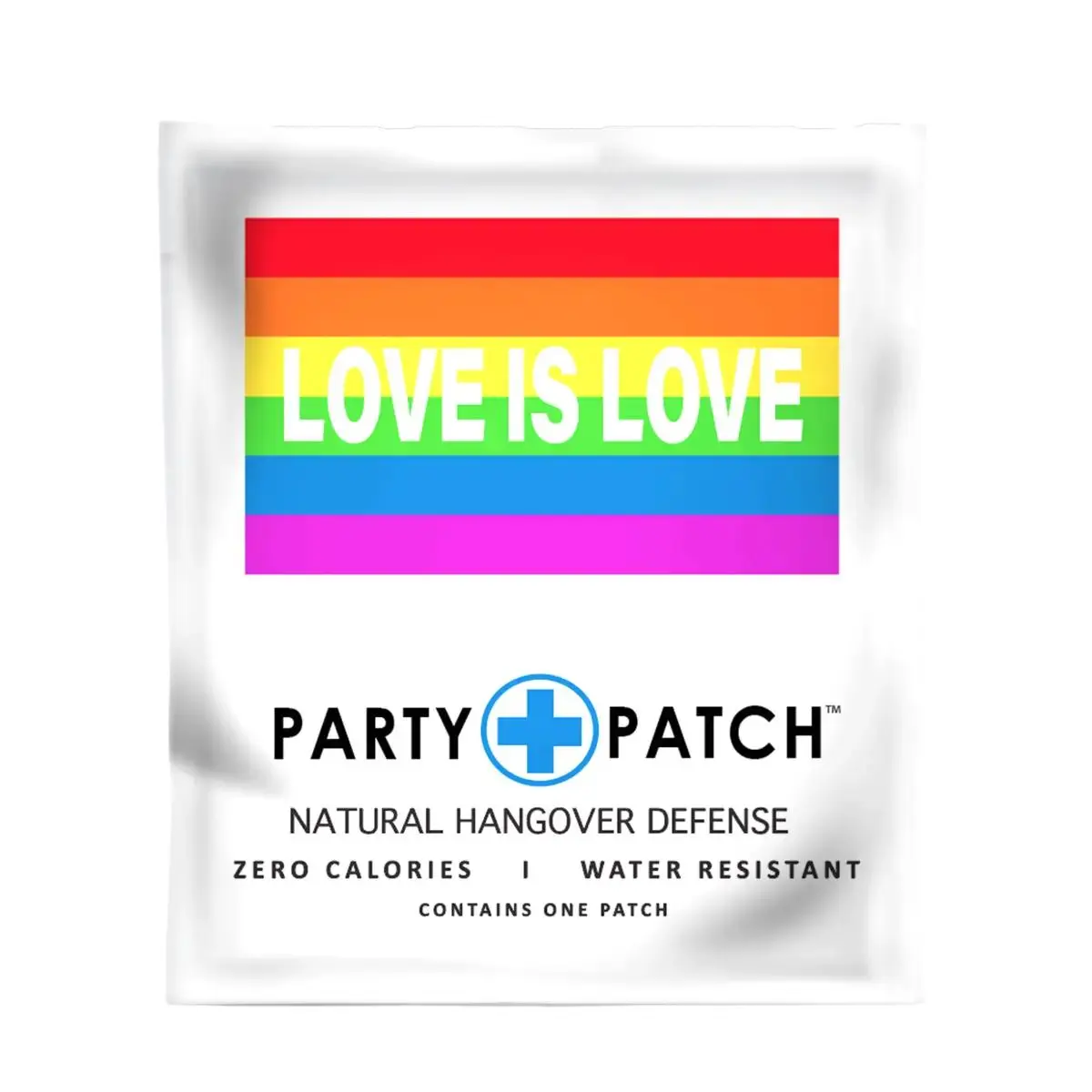 Party Patch - Love is Love Patch Water-Resistant Patch, Recovery Sticker, Party Attire Accessory for Celebrations and Nights Out