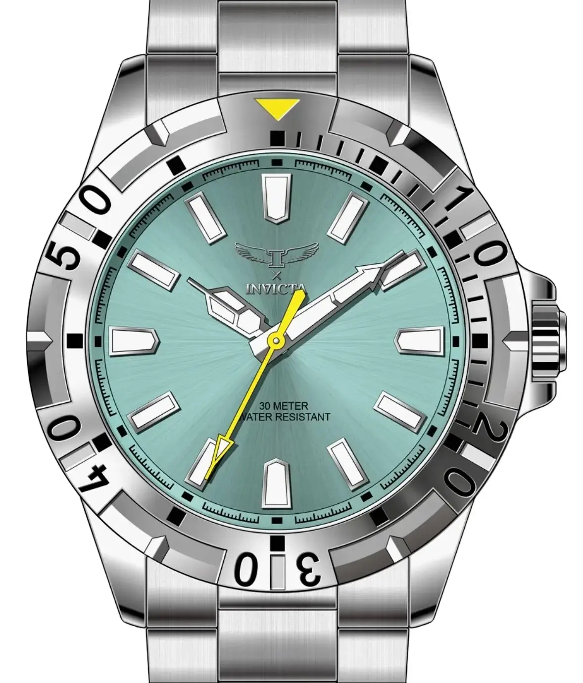 Invicta Specialty Men - 42mm Metal Silver Light Blue Dial Mg68 Quartz