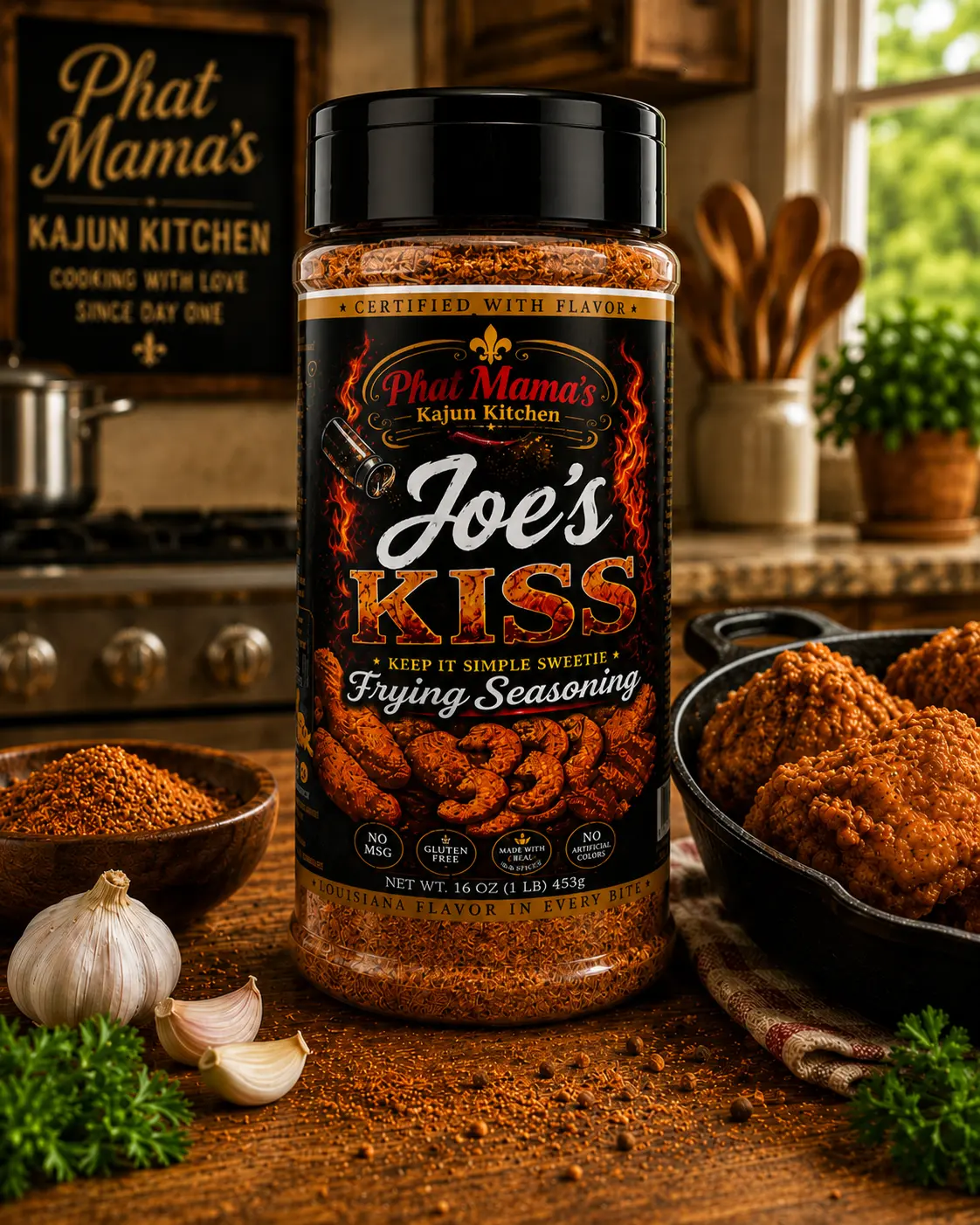 Phat Mama's - Joe's KISS Frying Seasoning (Family Size - 16 oz)