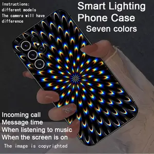 intelligent voice controlled luminous phone case suitable for Smartphone Cellphone, S26Ultra/S25Ultra/S24/S22Ultra/S23Ultra/S21Ultra/S20Ultra/S10+/Note20Ultra/Note10+/Zfold 7/Zfold 6/Z Flip7/Z Flip6