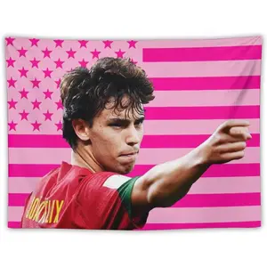 Joao themed lace wallpaper - home decor, multi-purpose tablecloths or curtains, men's celebrity charity gift tapestries