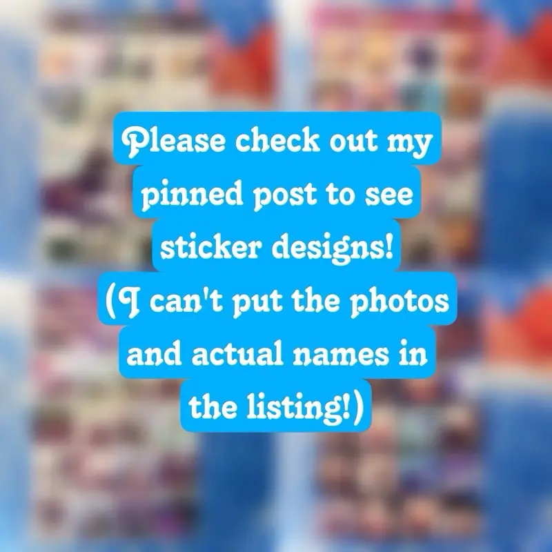 Aesthetic and cute themed sticker sheets - waterproof