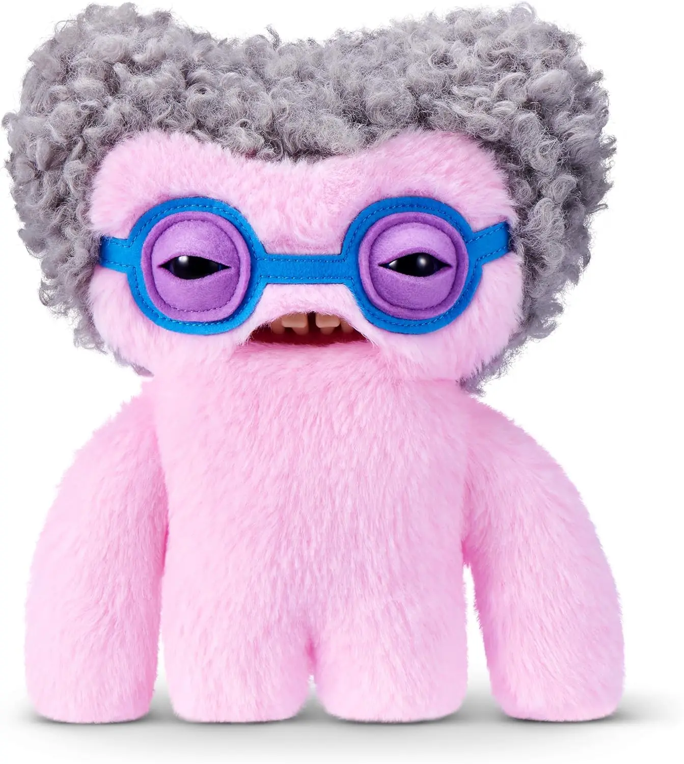 Fuggler Old Fogies 9-Inch Plush Toy (Squidge) by ZURU – Funny Ugly Monster Stuffed Animal with Human-Like Teeth, Collectible Plush for Kids, Tweens, Teens, Adults & Weird Toy Lovers