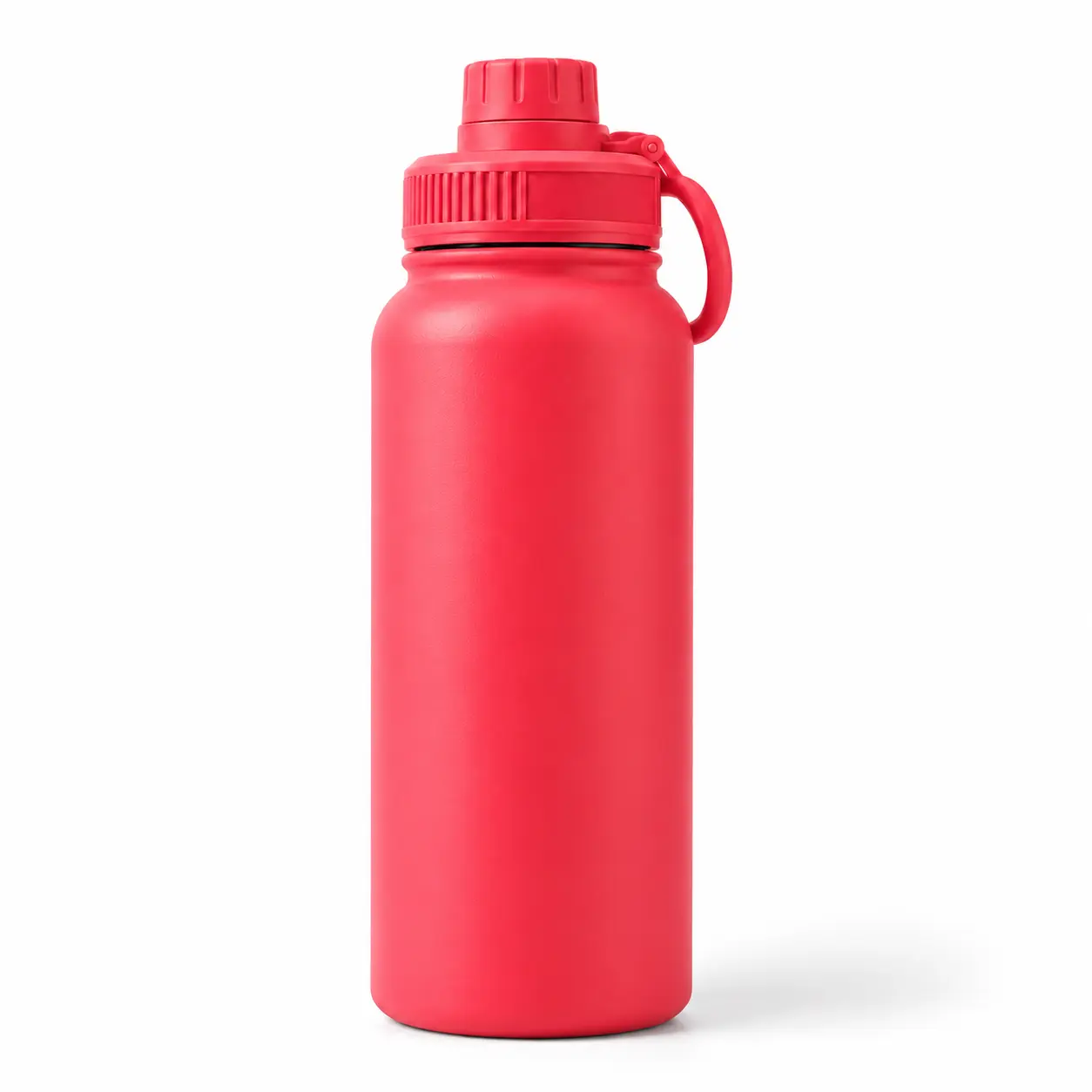 32oz Vacuum Insulated Stainless Steel Sports Water Bottle, Matte Non-Slip Surface & Leakproof Wide Mouth Flask with Carry Handle, Reusable Thermal Bottle for Gym, Cycling, Camping, Hiking, Office Use & Daily Hydration