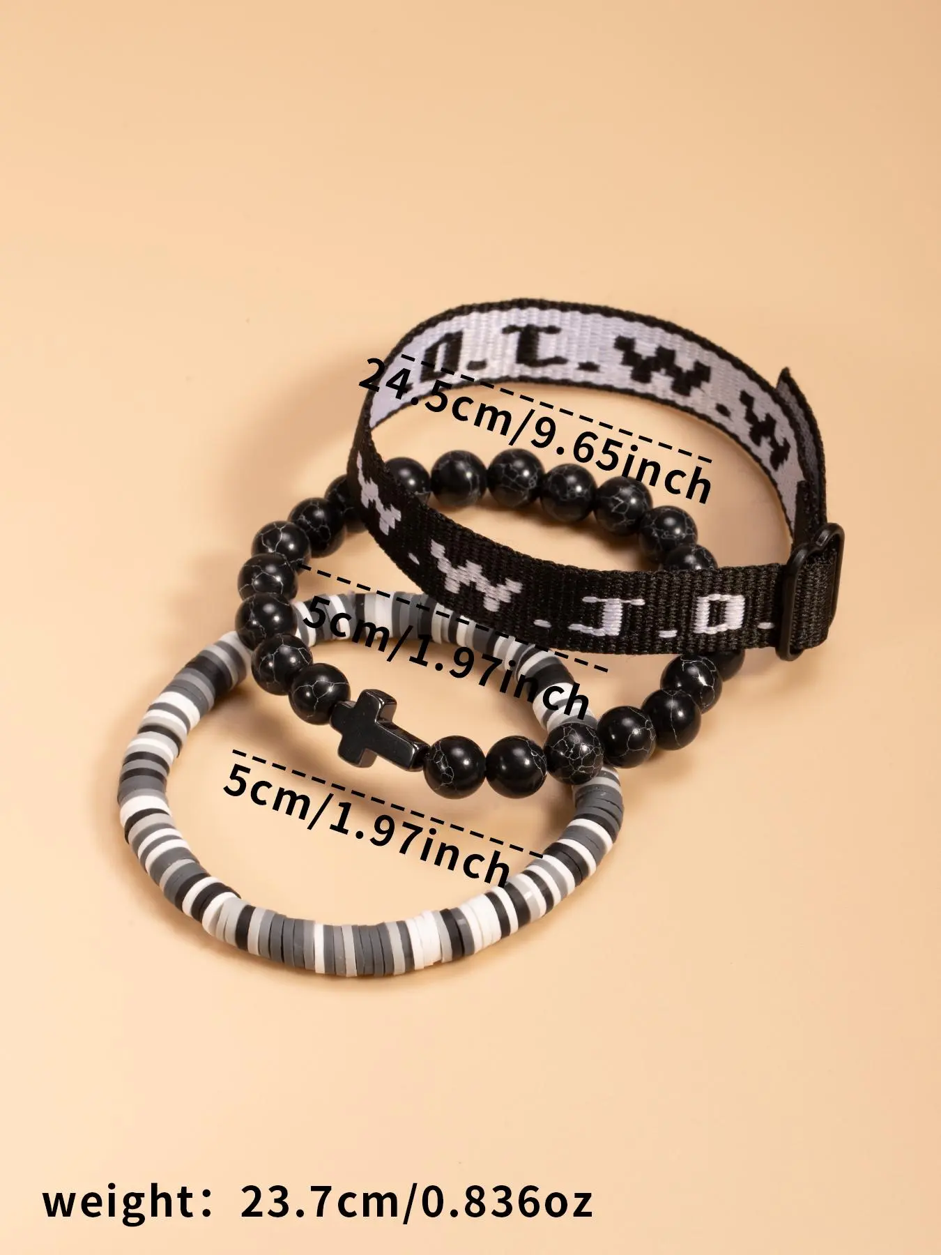 WWJD Letter Design Bracelet, Cross Charm Bracelet for Women & Men, Fashion Jewelry for Party, Daily Clothing Decor, Trendy All-match & Exquisite Jewelry for Gift, Letter Link Bracelet WWJD Letter Design Bracelet, Cross Charm Bracelet for Women & Men, Fashion Jewelry for Party, Daily Clothing Decor, Trendy All-match & Exquisite Jewelry for Gift, Letter Link Bracelet