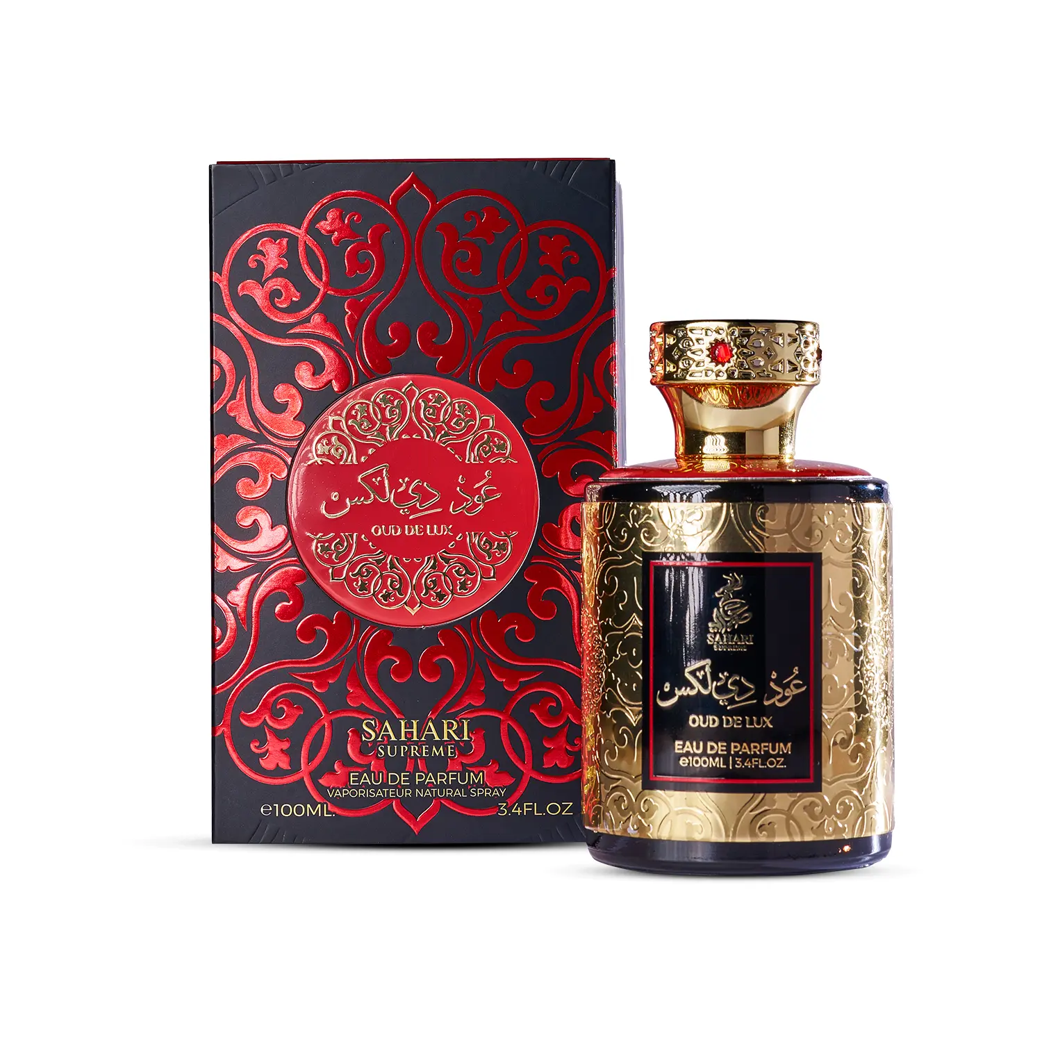 Men’s Perfume – Sahari Supreme Oud Deluxe – Eau de Parfum – 100 ml – Woody & Spicy Fragrance – Long-Lasting