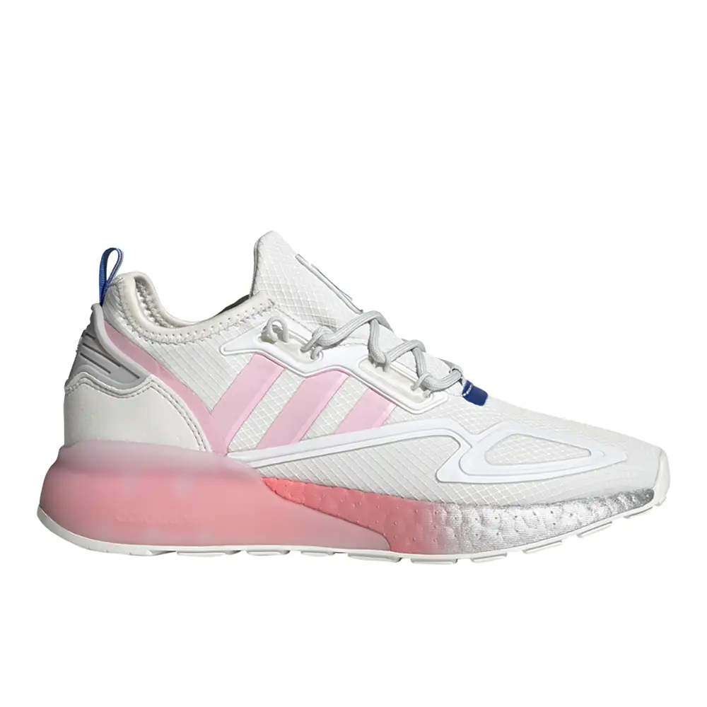 adidas Womens Zx 2K Boost Lace Up Sneakers Shoes Casual - White