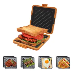 Microwave Cheese Melter and Breakfast Maker - Quickly Cooks Waffles, Panini, and Sandwich Presses, Microwave Cookware, Dishwasher Safe, Easy to Clean--pt