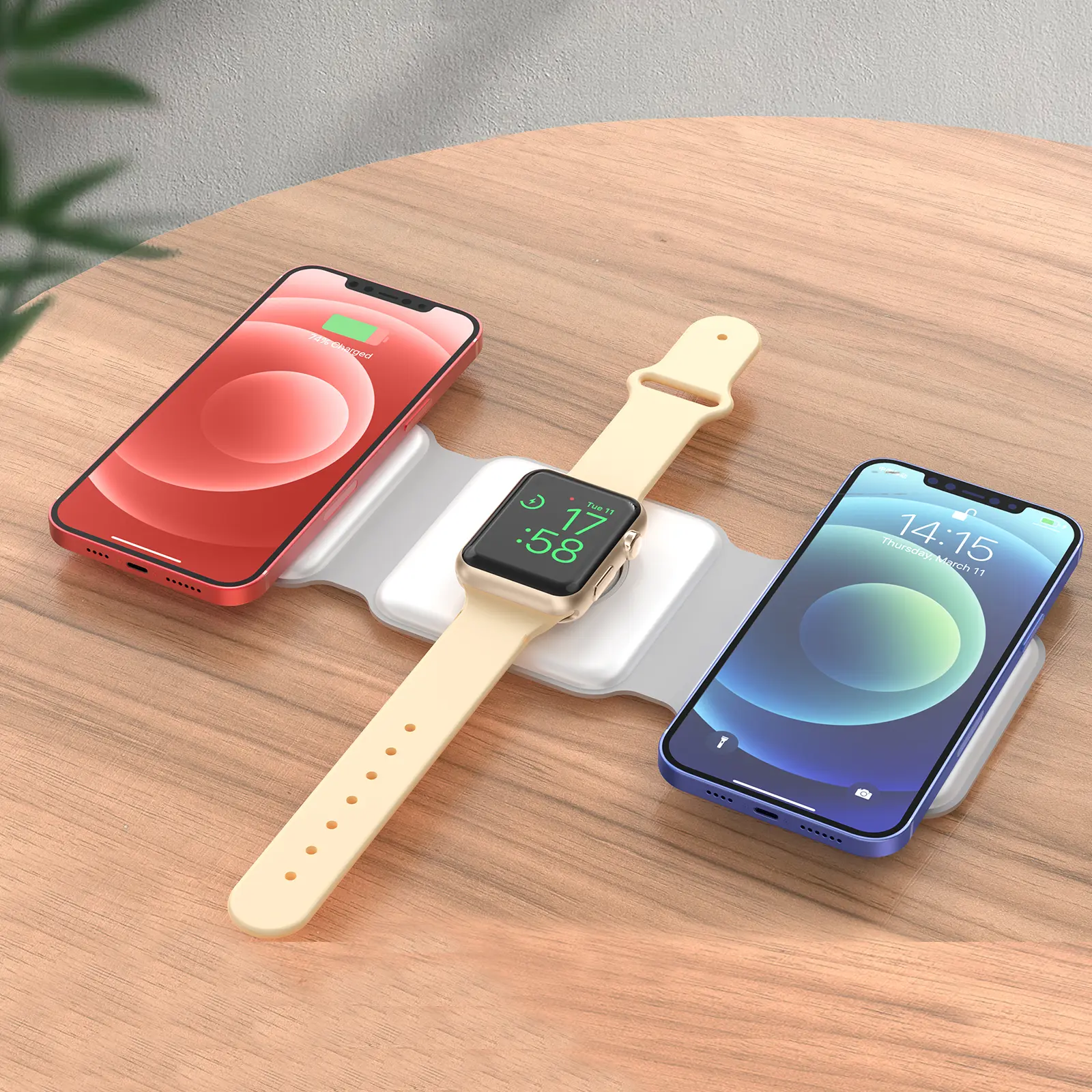 3-in-1 Foldable Magnetic Wireless Charger 15W
