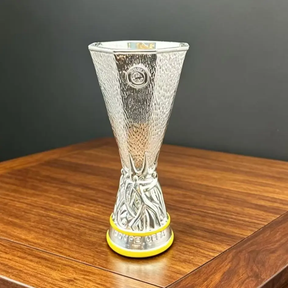 1PC Europa League Champion Trophy, Soccer Trophy, Decorative Piece, Authentic Football Collectible for Fans, Uefa Championship Souvenir for Sports Enthusiasts