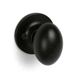 Somerset Dummy Door Knob, Matte Black