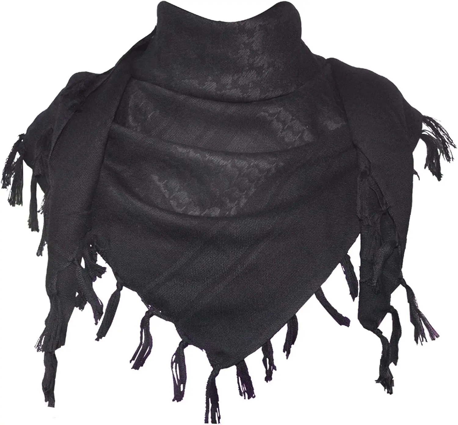 Cotton Shemagh Keffiyeh Tactical Desert Scarf Neck Head Wrap with Tassel for Men WomenGift.