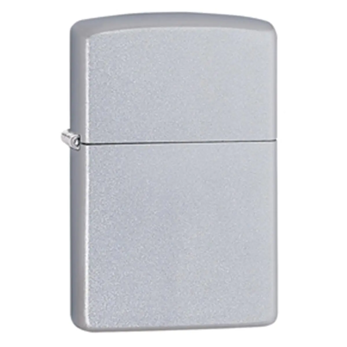 Zippo Classic Metal Windproof Satin Chrome Flint Lighter - Signature Click Mechanism, Unisex Motorcycle Car Interior Decorative Accessory, Collectible with Lifetime Guarantee
