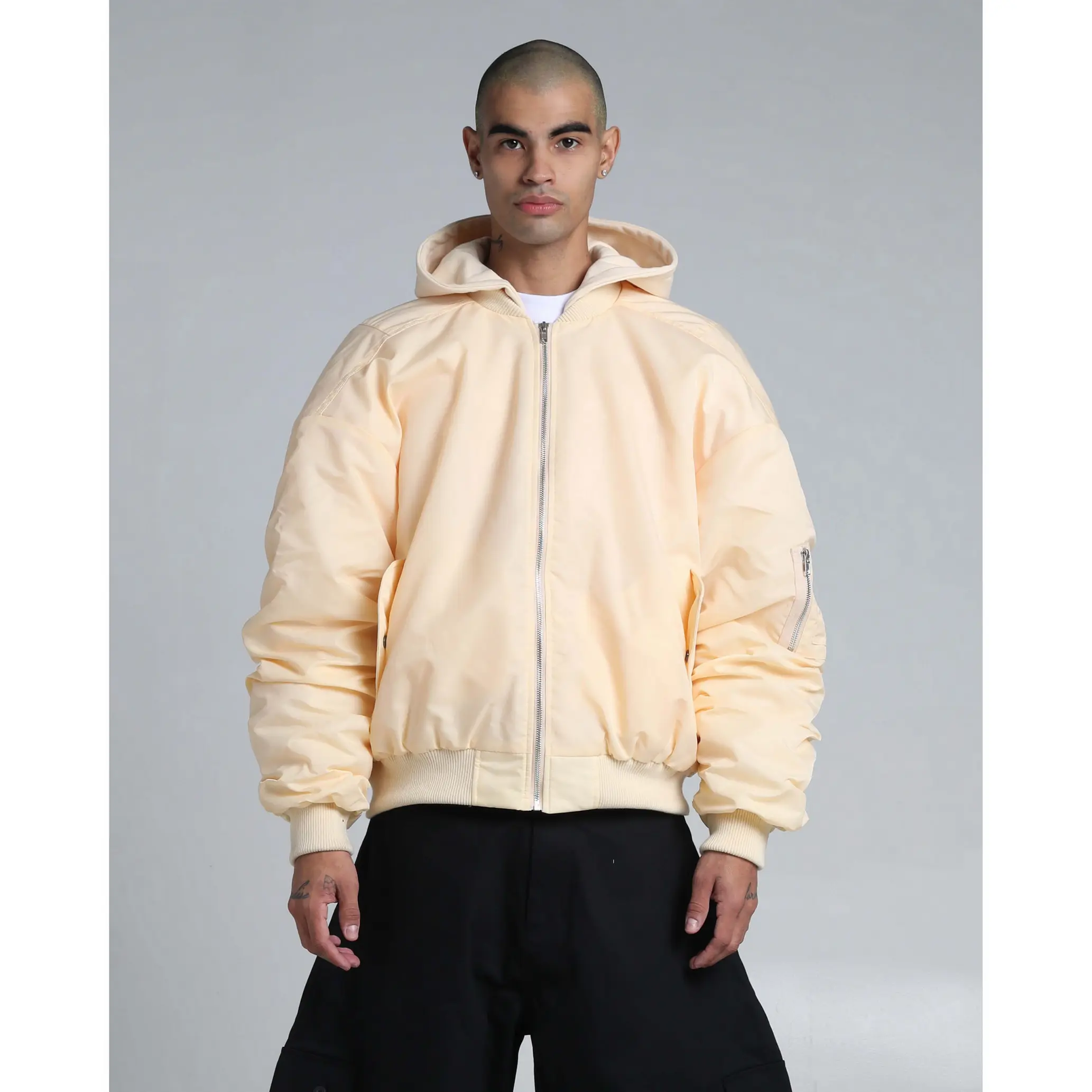 Drop Shoulder Bomber Jacket - TikTok Shop