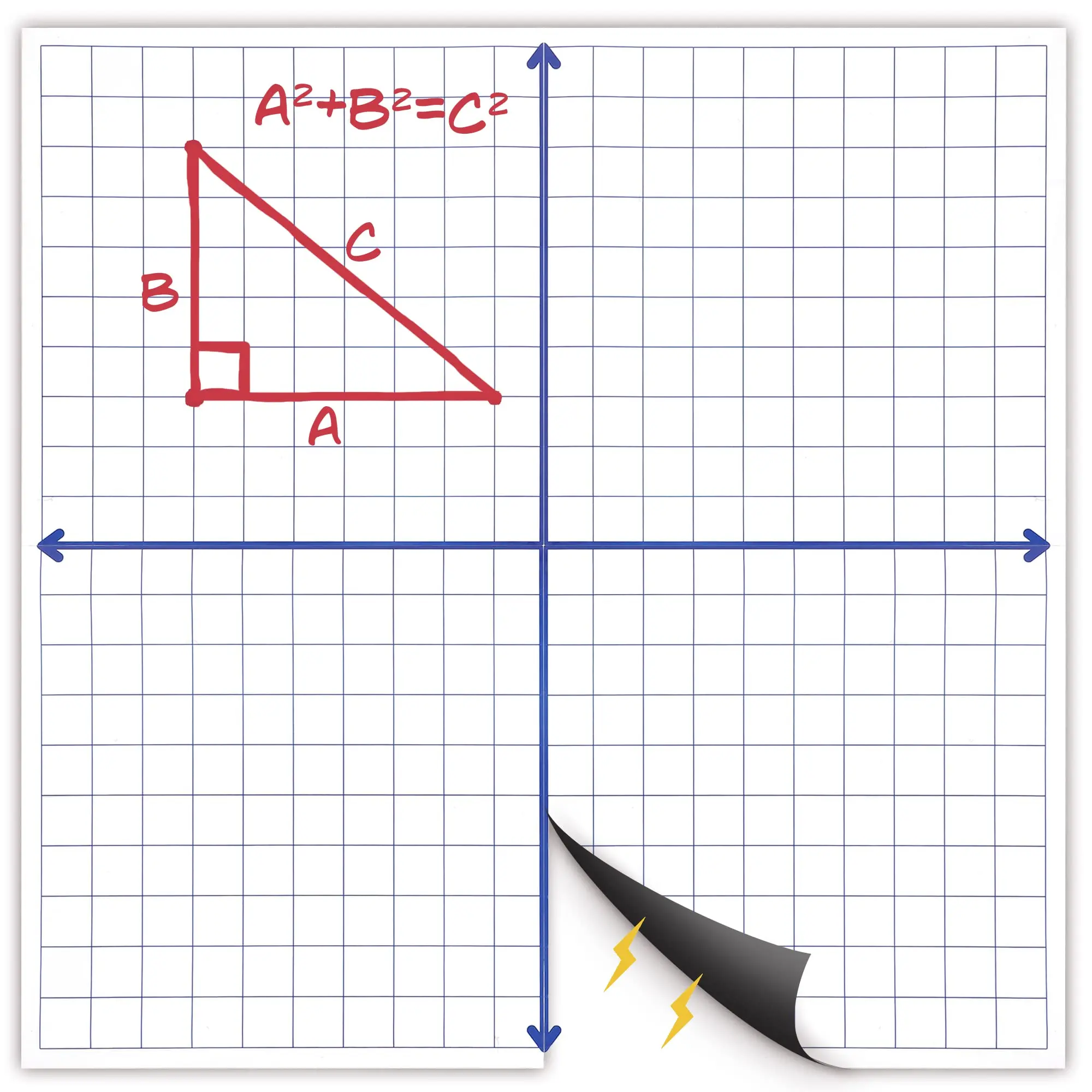 Magnetic Grid Whiteboard