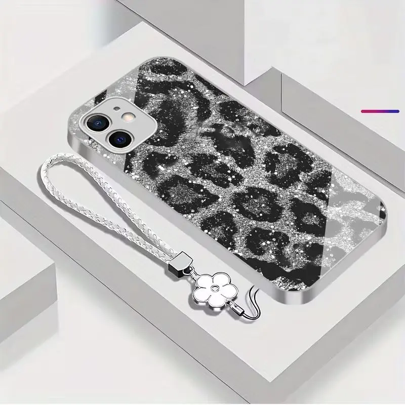 Silver+Four-leaf clover lanyard