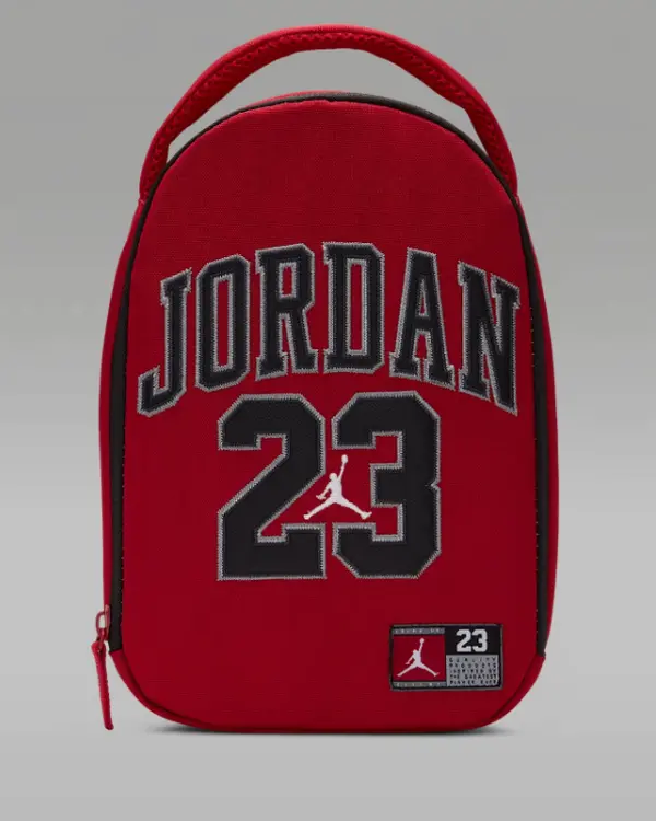Nike Air Jordan Jersey 23 Zip Insulated Lunch Bag Box University Red