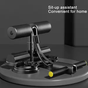 Three-suction cup sit-up assistant, fixed foot device, abdominal muscle training, home abdominal curl and resistance rope, belly slimming fitness equipment, suitable for both men and women