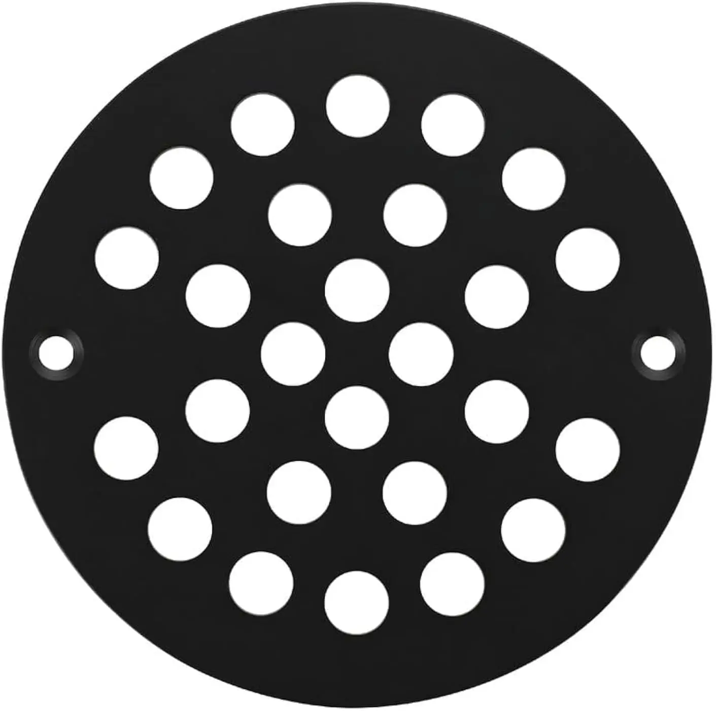4-Inch Screw-in Shower Strainer Drain Cover Replacement Hair Floor Strainer Floor Drain Floor Drainer Cover Bathtub Drain Strainers (Black)