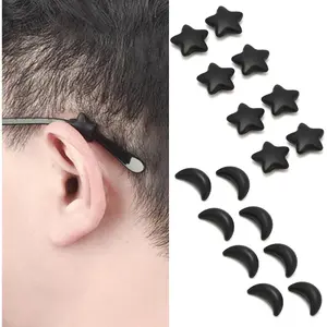Eyeglass Ear Grips, Silicone Eyeglasses Temple Tips Sleeve Retainer Anti Slip Holder For Glasses,Sunglasses,8 Pairs
