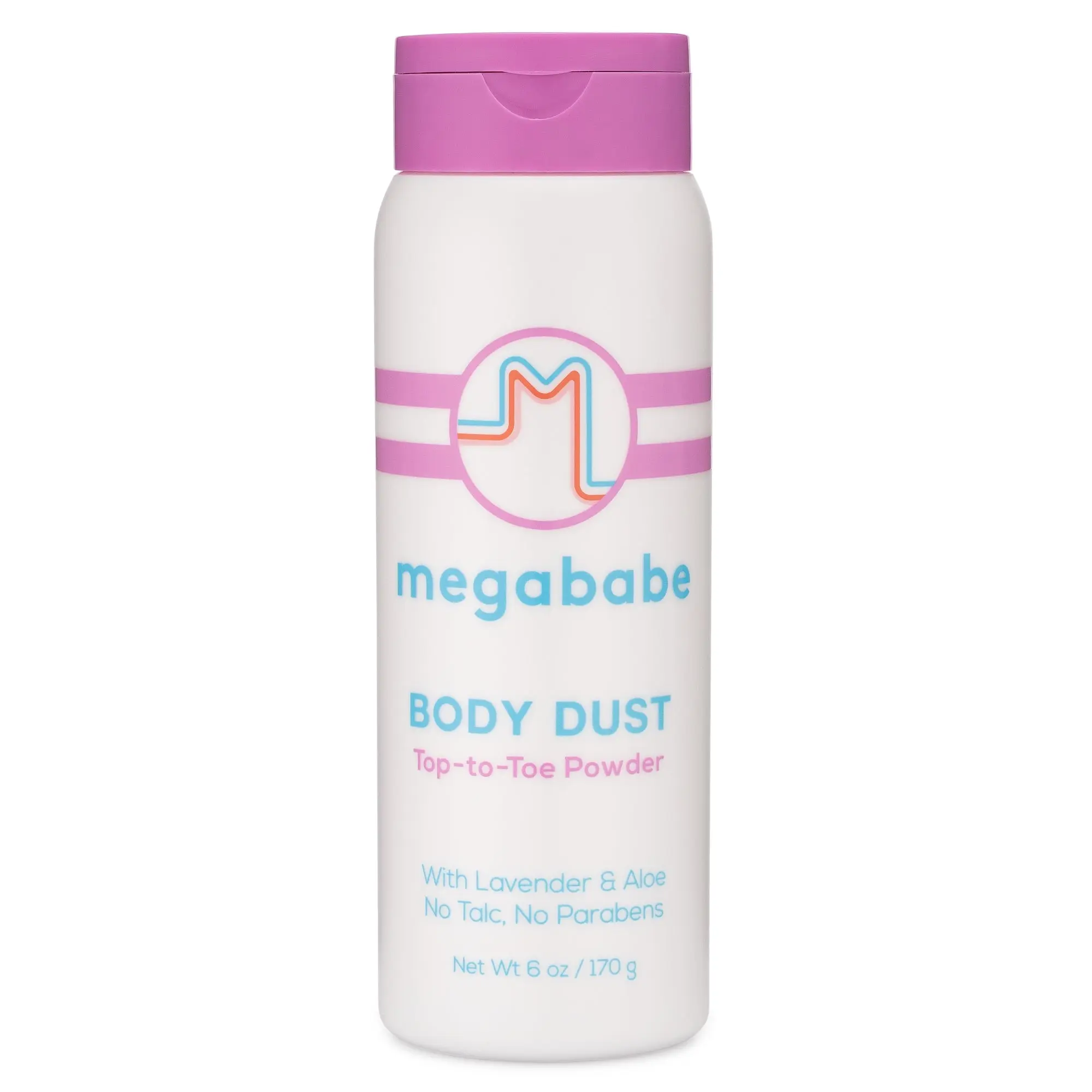 Megababe Sweat Absorbing Body Powder - Body Dust | with Lavender & Aloe | Talc-Free, All Natural | 6 oz